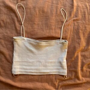 Zara Beige Ribbed Top